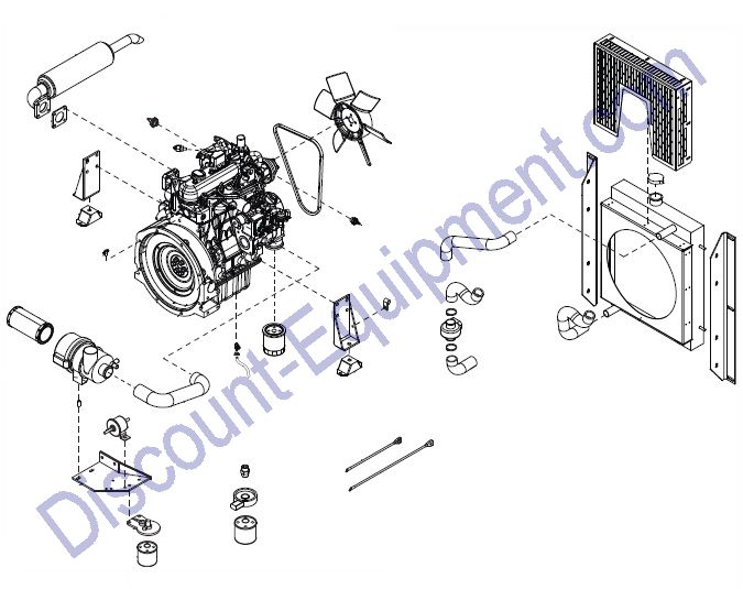 Engine Assembly - Kubota